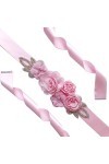 Amorar Femmes Ceinture De Mariage Ceinture Fleur Ceinture De Demoiselle dhonneur Robe Ceinture Cristal Strass Ceinture Bijou