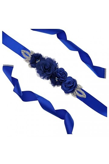 SHTGOI Ceinture pour femme avec perles et strass - Ceinture de mariée - Ruban de satin - Ceinture de mariée - Ceinture de dem