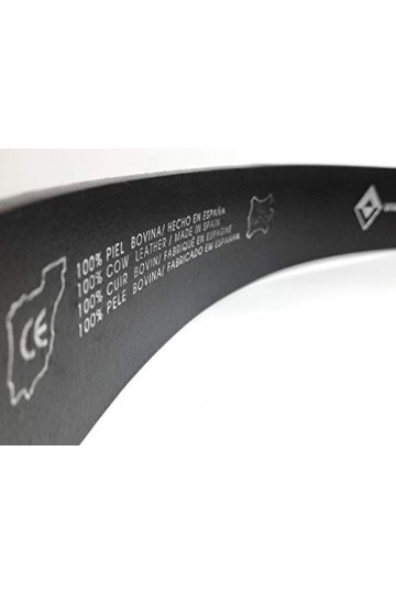 almela - Ceinture sans boucle homme et femme - Cuir véritable - largeur 4 cm - Boucle interchangeable - 40 mm - Sangle boucle