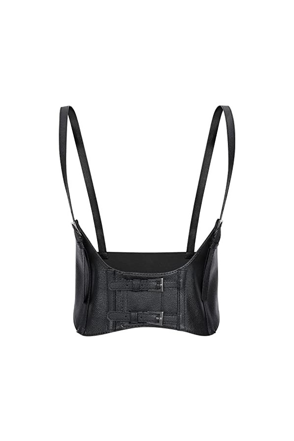 JasGood Ceinture pour femme - Style steampunk - Pour costume dHalloween, Noir 01 , taille 105-118cm