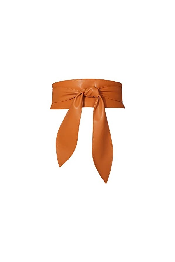 LumiSyne Ceinture Obi Pour Femme Vintage Ceinture Cinch Large Cuir PU Doux Ceinture Enveloppante Ceinture Large Nouée Ceintur