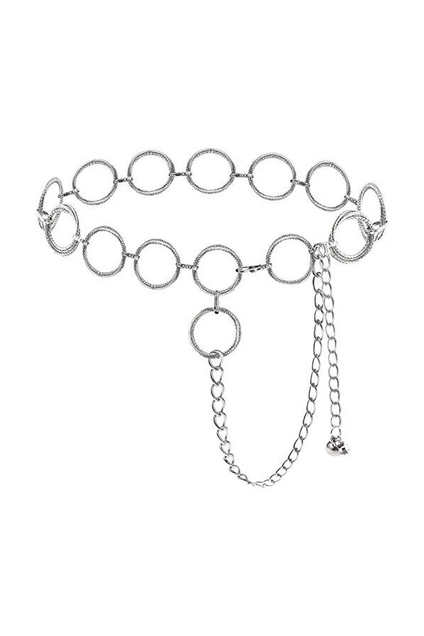 Lamdgbway O-ring Chaîne Ceintures Pour Femmes Ceinture Ceinture Pour Robes Ceinture Chaîne Cadeau Pour Filles Grand Cercle Ar