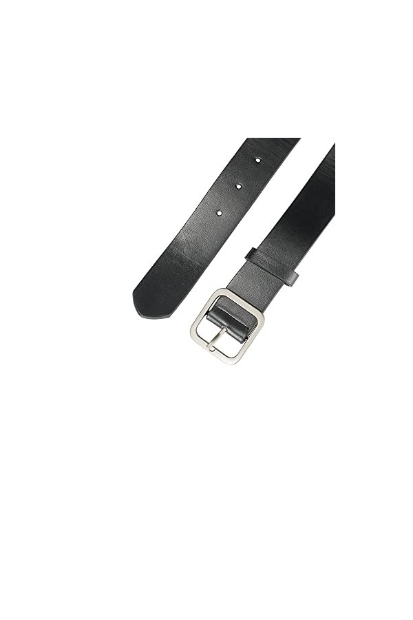 Allegra K Women Pin Buckle Belt Soft Wide Waist Belt 115cm/45.28" Black,Golden buckle