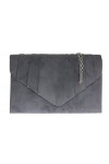 Girly Handbags Femme Pochette Faux Daim Design Plissé Soirée Moutarde
