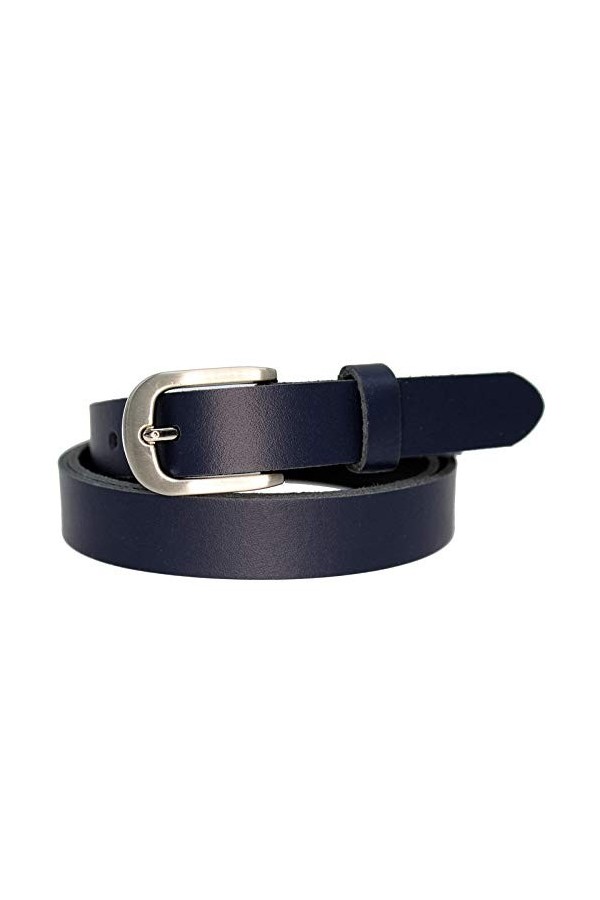 OKTRADI® Ceinture en cuir pour femme - Largeur : 2 cm - Fabriquée à la main en Allemagne