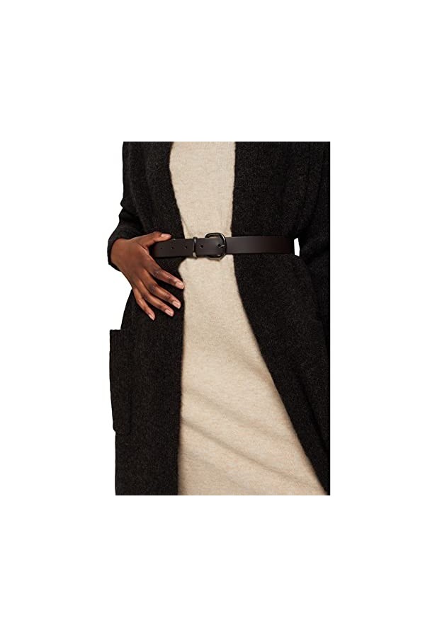 Esprit 101EA1S301 Ceinture, 200/DARK Brown, 100 Femme