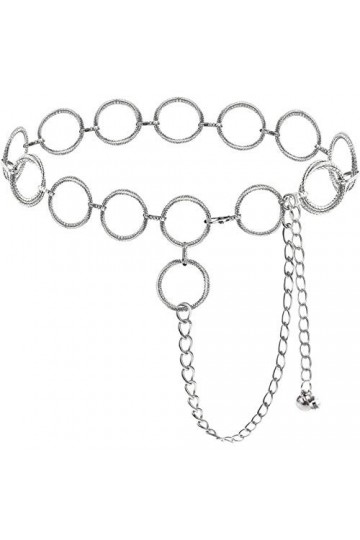 Lamdgbway O-ring Chaîne Ceintures Pour Femmes Ceinture Ceinture Pour Robes Ceinture Chaîne Cadeau Pour Filles Grand Cercle Ar