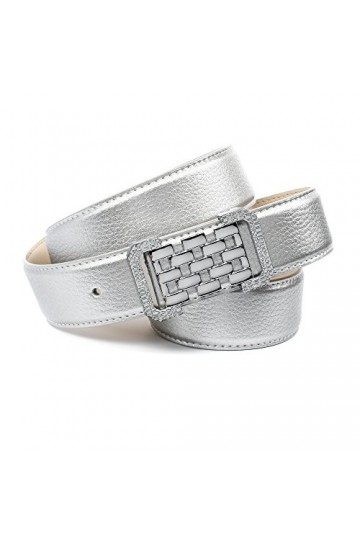 Anthoni Crown A1PLTS Ceinture, Argent Argent 015 , Taille du Fabricant:105 Femme
