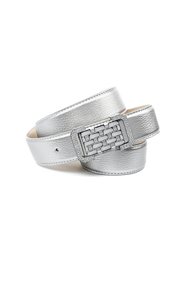 Anthoni Crown A1PLTS Ceinture, Argent Argent 015 , Taille du Fabricant:105 Femme