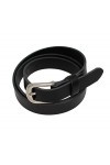 OKTRADI® Ceinture en cuir pour femme - Largeur : 2 cm - Fabriquée à la main en Allemagne, Noir , 85 cm