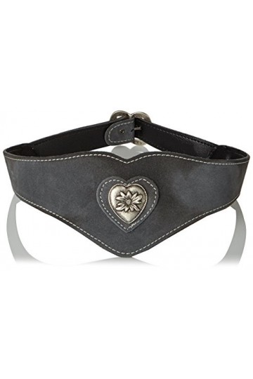 Werner Trachten Trachtengürtel Ceinture, Gris Grau , 75 Femme