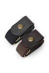 JasGood Lot de 2 ceintures élastiques sans boucle pour homme ou femme - Sans déformation - Ceinture invisible, 3-noir/café., 