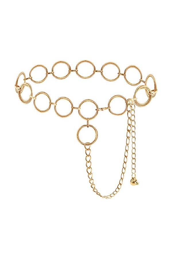 Lamdgbway O-ring Chaîne Ceintures Pour Femmes Ceinture Ceinture Pour Robes Ceinture Chaîne Cadeau Pour Filles Grand Cercle Ar