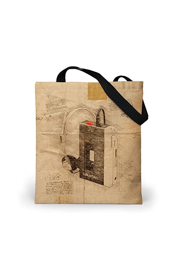 Loxato The Tote Bag Aesthetic - Sac Cabas Femme Grand Format 37x42cm - Sac Fourre Tout Femme - Sac Aesthetic - Sac de Cours F