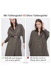 WERFORU Lot de 4&nbsp;ceintures élastiques, pour femme, minces, style rétro, taille fine, avec boucle, adaptées aux robes