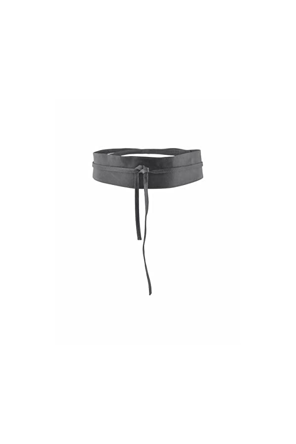 PIECES PCVIBS Leather TIE Waist Belt Noos Ceinture à Nouer, Castlerock, 80 Femme