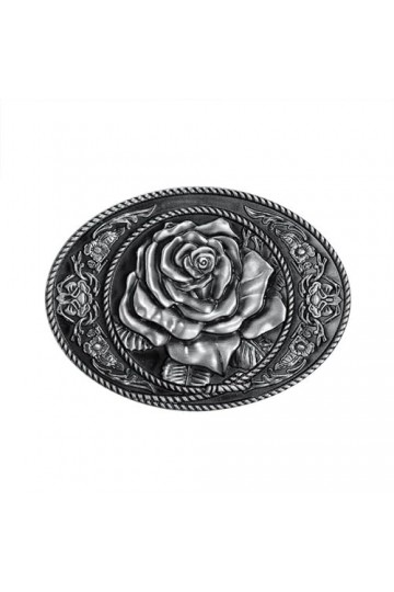 BOBIJOO Jewelry - Boucle de Ceinture Américaine Femme Rose Lady Rider Fermeture Ardillon Métal Biker Ceinturon