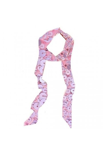 Ceinture en Satin avec Paillettes - pour Femme/Robes/Pantalons/Shorts/Outfit/Chapeaux/écharpe/Cravate, rose, normale