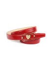 Anthoni Crown Ledergürtel Ceinture, Rot, 100 Femme