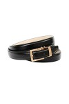 Anthoni Crown Ledergürtel Ceinture, Noir, 85 Femme