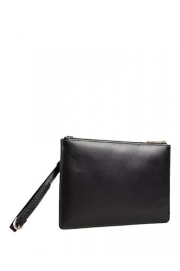Ted Baker Pasliy Pochette en daim noir avec dragonne amovible, Noir , One Size