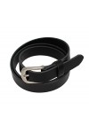 OKTRADI® Ceinture en cuir pour femme - Largeur : 2 cm - Fabriquée à la main en Allemagne, Noir , 80 cm