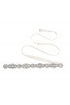 CHIC DIARY Ceinture de mariage en strass - Ceinture de mariée, ceinture de mariée, ceinture décorative, pailletée.