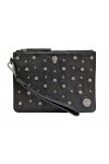 MiTASCH Schearz Pochette en cuir pour femme, Noir , 22 X 16.5 X 0.5 CM