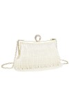 BAIGIO Sac de Pochette de Soirée Perlé pour Femmes Sac à main Ladies Pearl pour le Banquet Nuptial de la Fête de bal de Maria
