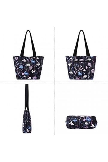 HAWEE Mode Femme Sac à Bandoulière avec Zip Grande Capacité Sac Dépaule Imperméable Léger Sac Fourre-Tout Loisir Sac à Provi