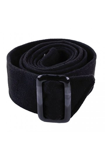 Eastar 175x5cm Unisexe Faux Laine Ceinture de Laine Sash Cravate pour Trench Pardessus Veste Noir Accessoires