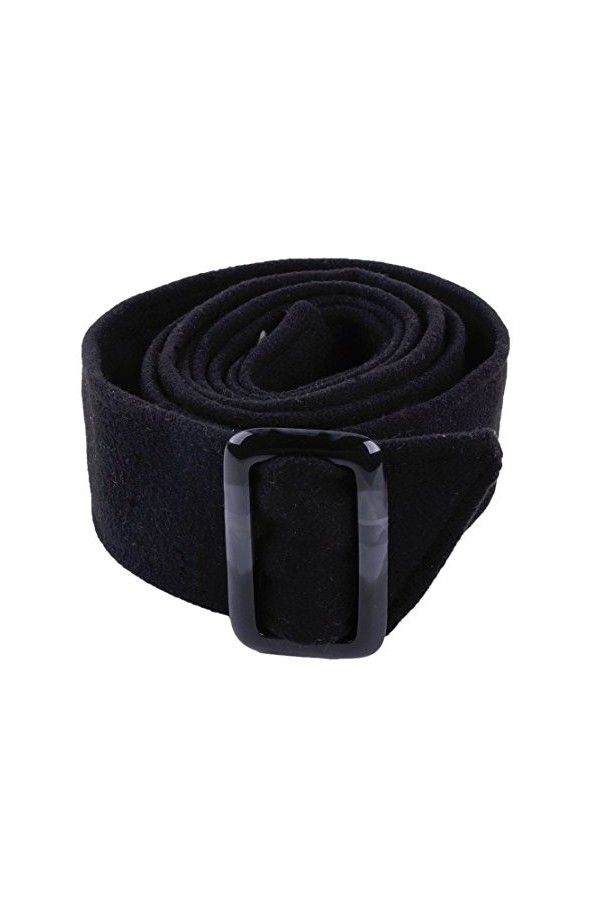 Eastar 175x5cm Unisexe Faux Laine Ceinture de Laine Sash Cravate pour Trench Pardessus Veste Noir Accessoires