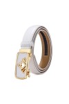 NIUXICH Ceinture femme cuir dames boucle automatique ceinture ceintures fines femme jean ceinture largeur 2.3cm, 100cm