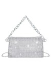 simarro Pochette de soirée bling pour femme, sac à bandoulière à paillettes avec chaîne amovible pour bal, mariage, fête de v
