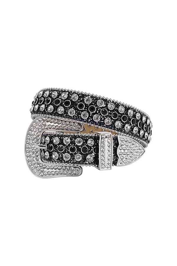 kawehiop Montrez votre style avec une ceinture en strass - Pour les concerts et lusure quotidienne Ceinture en strass Wester