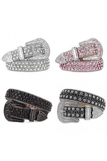 kawehiop Montrez votre style avec une ceinture en strass - Pour les concerts et lusure quotidienne Ceinture en strass Wester