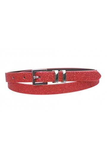 Ceinture de robe Beltiscool pour femme, 1,5&nbsp;cm, à paillettes - Rose - S/M- 81 cm