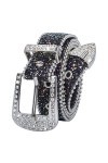 UTOWO Ceinture en cuir clouté avec strass pour homme et femme, cowgirl cowboy bling pour jeans et pantalons convient pour to