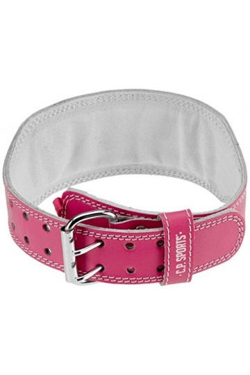 CP Sports Lady Ceinture en Cuir Saumon pour Femme, T6-Lachs, Saumon, L - 84-99cm