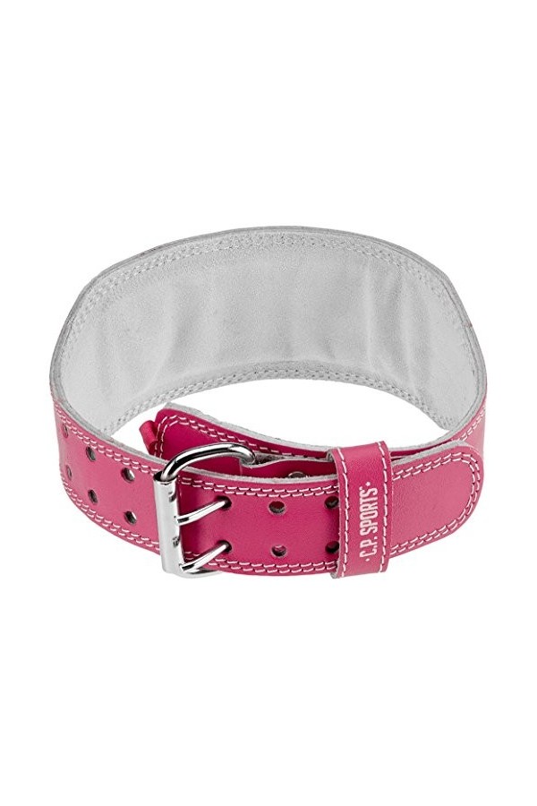 CP Sports Lady Ceinture en Cuir Saumon pour Femme, T6-Lachs, Saumon, L - 84-99cm