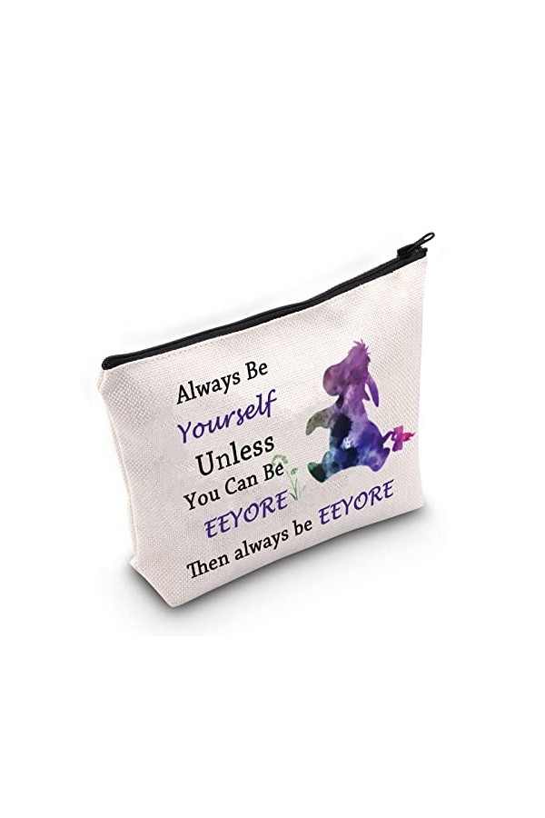 Pochette à fermeture éclair pour femme avec citation dâne - Cadeau idéal pour les amoureux des personnages de dessin animé, 