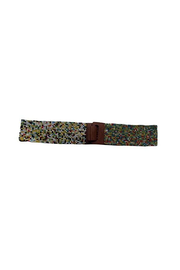 KVR Ceinture de taille ethnique rustique pour la Saint-Valentin avec perles de verre, 103-2 cm, 7 Twist, taille unique