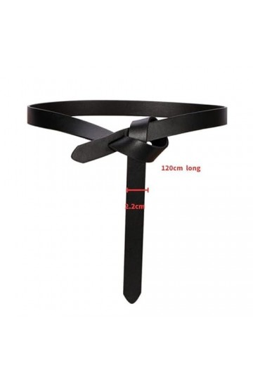 YMYGCC Ceinture élastique fine pour femme avec nœud réglable en cuir souple pour robe, combinaison, chemise longue, manteau d