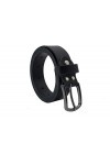 NK Belt GmbH Ceinture en cuir pour femme - Noir - 3 cm - M-01 - Noir - Small