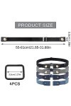 Ceinture Sans Boucle 4 Pièces Ceinture Extensible Réglable Ceinture Élastique Sans Boucle Ceinture Élastique Stretch Invisibl