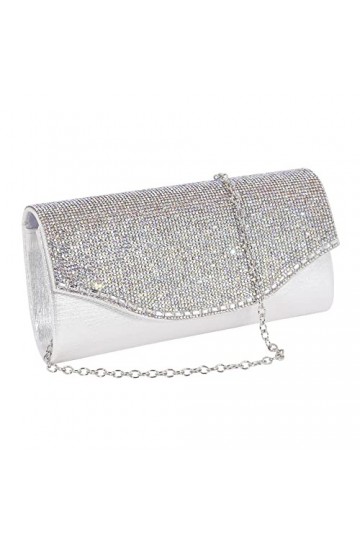 Naimo Pochette pour femme avec strass, sac de soirée, sac à bandoulière, sac à bandoulière, sac à bandoulière pour fête banqu