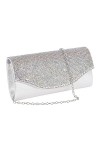 Naimo Pochette pour femme avec strass, sac de soirée, sac à bandoulière, sac à bandoulière, sac à bandoulière pour fête banqu
