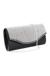 Naimo Pochette pour femme avec strass, sac de soirée, sac à bandoulière, sac à bandoulière, sac à bandoulière pour fête banqu