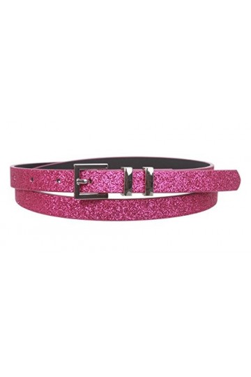 Ceinture de robe Beltiscool pour femme, 1,5&nbsp;cm, à paillettes - Rose - L/XL - 40
