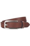 Lindenmann Womens Leather Belt/Womens Belt, leather belt, cognac, Farbe/Color:noir, Size US/EU:Waist Size 41.5 XL EU 105 cm